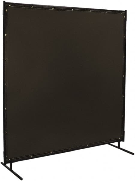 Steiner - 6 Ft. Wide x 6 Ft. High x 3/4 Inch Thick, 14 mil Thick Transparent Vinyl Portable Welding Screen Kit - Gray - Exact Tooling