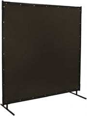 Steiner - 6 Ft. Wide x 6 Ft. High x 3/4 Inch Thick, 14 mil Thick Transparent Vinyl Portable Welding Screen Kit - Gray - Exact Tooling