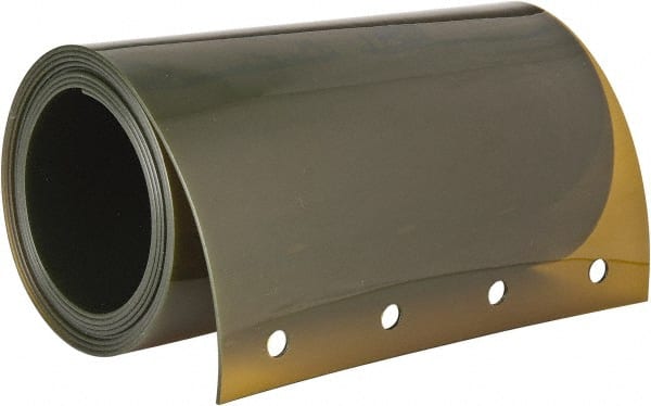 Steiner - 6 Ft. Wide x 8 Ft. High x 0.08 Inch Thick, Vinyl Welding Welding Curtain Kit - Amber with Universal Mounting Hardware - Exact Tooling