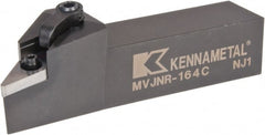 Kennametal - MVJN, Right Hand Cut, 3° Lead Angle, 1" Shank Height x 1" Shank Width, Negative Rake Indexable Turning Toolholder - 5" OAL, VN..43. Insert Compatibility, Series Kenloc - Exact Tooling