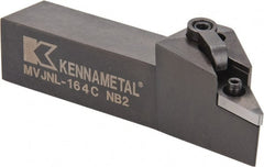 Kennametal - MVJN, Left Hand Cut, 3° Lead Angle, 1" Shank Height x 1" Shank Width, Negative Rake Indexable Turning Toolholder - 5" OAL, VN..43. Insert Compatibility, Series Kenloc - Exact Tooling