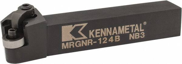 Kennametal - MRGN, Right Hand Cut, 15° Lead Angle, 3/4" Shank Height x 3/4" Shank Width, Negative Rake Indexable Turning Toolholder - 4-1/2" OAL, RN..43 Insert Compatibility, Series Kenloc - Exact Tooling