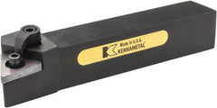 Kennametal - MTJN, Right Hand Cut, 3° Lead Angle, 1" Shank Height x 1" Shank Width, Negative Rake Indexable Turning Toolholder - 6" OAL, TN..54. Insert Compatibility, Series Kenloc - Exact Tooling