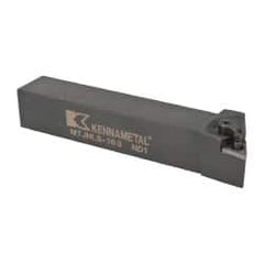 Kennametal - MTJN, Left Hand Cut, 3° Lead Angle, 1" Shank Height x 1" Shank Width, Negative Rake Indexable Turning Toolholder - 6" OAL, TN..33. Insert Compatibility, Series Kenloc - Exact Tooling