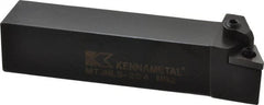 Kennametal - MTJN, Left Hand Cut, 3° Lead Angle, 1-1/4" Shank Height x 1-1/4" Shank Width, Negative Rake Indexable Turning Toolholder - 6" OAL, TN..43. Insert Compatibility, Series Kenloc - Exact Tooling