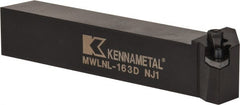 Kennametal - MWLN, Left Hand Cut, 5° Lead Angle, 1" Shank Height x 1" Shank Width, Negative Rake Indexable Turning Toolholder - 6" OAL, WN..33. Insert Compatibility, Series Kenloc - Exact Tooling