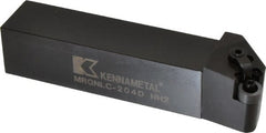 Kennametal - MRGN, Left Hand Cut, 15° Lead Angle, 1-1/4" Shank Height x 1-1/4" Shank Width, Negative Rake Indexable Turning Toolholder - 6" OAL, RN..43 Insert Compatibility, Series Kenloc - Exact Tooling
