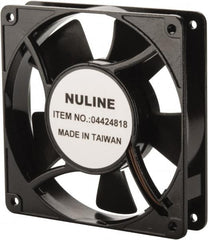 Value Collection - 230 Volts, AC, 81 CFM, Square Tube Axial Fan - 0.07 Amp Rating, 2,600 to 3,600 RPM, 4.7" High x 4.7" Wide x 1" Deep - Exact Tooling