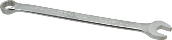 Proto - 7/16" 12 Point Offset Combination Wrench - 15° Offset Angle, 7" OAL, Steel, Satin Finish - Exact Tooling
