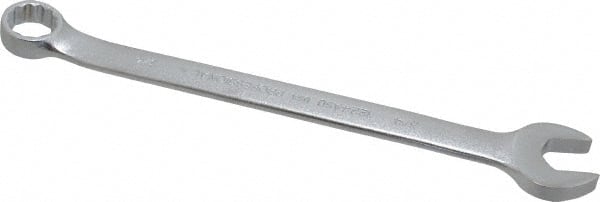 Proto - 3/4" 12 Point Offset Combination Wrench - 15° Offset Angle, 11" OAL, Steel, Satin Finish - Exact Tooling