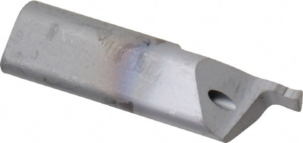 HORN - 0.039" Groove Width, 0.315" Min Hole Diam, 0.394" Max Hole Depth, Face Grooving Tool - 0.098" Projection, 0.984" OAL, 0.006" Radius, Solid Carbide, TiCN Finish - Exact Tooling