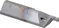 HORN - 0.039" Groove Width, 0.315" Min Hole Diam, 0.394" Max Hole Depth, Face Grooving Tool - 0.098" Projection, 0.984" OAL, 0.006" Radius, Solid Carbide, TiCN Finish - Exact Tooling