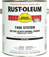 Rust-Oleum - 5 Gal Red Alkyd Primer - 290 to 585 Sq Ft Coverage, 450 gL Content, Direct to Metal, Interior/Exterior - Exact Tooling