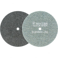 WALTER Surface Technologies - 6" Diam, Aluminum Oxide Hook & Loop Disc - Fine Grade, Coated, Series 07-R, Quick-Step Blendex - Exact Tooling