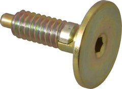 Gibraltar - 1/4-20, 0.4" Thread Length, 0.123" Max Plunger Diam, 1 Lb Init to 4 Lb Final End Force, Locking Knob Handle Plunger - Countersunk Knob, 1/8" Plunger Projection - Exact Tooling