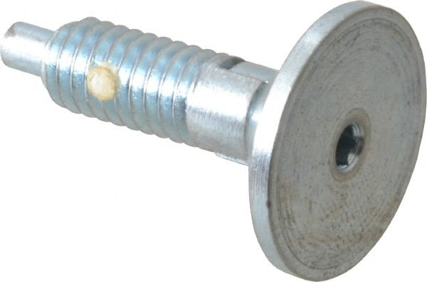 Gibraltar - 5/16-18, 0.53" Thread Length, 0.154" Max Plunger Diam, 1 Lb Init to 6 Lb Final End Force, Locking Knob Handle Plunger - Countersunk Knob, 3/16" Plunger Projection - Exact Tooling