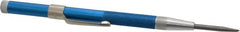Made in USA - 3/8" Automatic Center Punch - 5-1/2" OAL, Anodized Aluminum - Exact Tooling