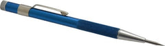 Made in USA - 5-1/2" OAL Nonretractable Pocket Scriber - Aluminum with Hardened Steel Point - Exact Tooling