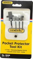 General - 4 Piece Pocket Tool Set - Steel - Exact Tooling