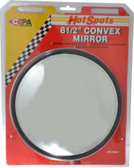 Value Collection - Automotive Full Size Convex Round Mirror with L Bracket - Stainless Steel, 8-1/2" Mirror Diam - Exact Tooling