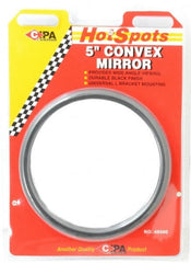 Value Collection - Automotive Full Size Convex Round Mirror with L Bracket - Black, 5" Mirror Diam - Exact Tooling