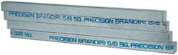 Made in USA - 12" Long x 5/8" High x 5/8" Wide, Zinc-Plated Key Stock - Low Carbon Steel - Exact Tooling