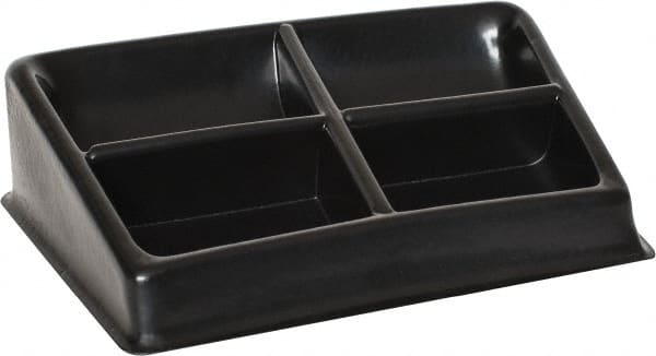 Bayhead Products - 8-1/2" Wide x 3" High x 8-1/2" Deep, Small Parts Assembly Tray - Plastic Frame, 4 Compartments, 4-1/2" Wide x 3" Deep Bin - Exact Tooling