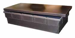 Bayhead Products - 38.5" Long x 18" Wide x 2" High Gray Lid - For Use with BC3616-L - Exact Tooling