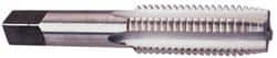 Made in USA - 1-1/2 - 18 UNEF 6 Flute Bright Finish High Speed Steel Straight Flute Standard Hand Tap - Plug, Right Hand Thread, 4" OAL, H4 Limit, Oversize - Exact Tooling