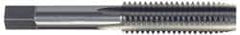 Hertel - #0-80 UNF 3B 2 Flute Bright Finish High Speed Steel Straight Flute Standard Hand Tap - Plug, Right Hand Thread, 1-5/8" OAL, H1 Limit - Exact Tooling