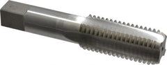 Interstate - 1-1/8 - 7 UNC, 4 Flute, Bottoming, Plug & Taper, Bright Finish, High Speed Steel Tap Set - Right Hand Cut, 5-7/16" OAL, 2-9/16" Thread Length - Exact Tooling