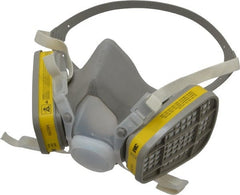 3M - Size M, Thermoplastic Elastomer, Half Mask Facepiece Respirator Assembly - Protection from Organic Vapor, 4 Point Suspension - Exact Tooling