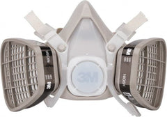 3M - Size S, P95 NIOSH Filter Rating, Thermoplastic Elastomer, Half Mask Facepiece Respirator Assembly - Exact Tooling