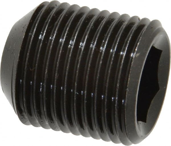 Value Collection - 7/8-14 UNF, 1" OAL, Cup Point Set Screw - Grade ASTM F912 Alloy Steel, 1/2" Key - Exact Tooling