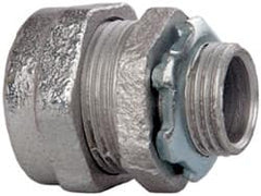 Cooper Crouse-Hinds - 1/2" Trade, Malleable Iron Compression Straight Rigid/Intermediate (IMC) Conduit Connector - Noninsulated - Exact Tooling