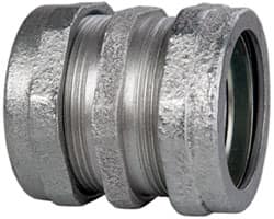 Cooper Crouse-Hinds - 1-1/2" Trade, Malleable Iron Compression Rigid/Intermediate (IMC) Conduit Coupling - Noninsulated - Exact Tooling