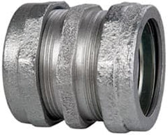 Cooper Crouse-Hinds - 1-1/2" Trade, Malleable Iron Compression Rigid/Intermediate (IMC) Conduit Coupling - Noninsulated - Exact Tooling