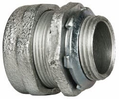 Cooper Crouse-Hinds - 1" Trade, Malleable Iron Compression Straight Rigid/Intermediate (IMC) Conduit Connector - Noninsulated - Exact Tooling