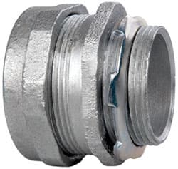 Cooper Crouse-Hinds - 1-1/2" Trade, Malleable Iron Compression Straight Rigid/Intermediate (IMC) Conduit Connector - Noninsulated - Exact Tooling