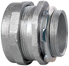 Cooper Crouse-Hinds - 1-1/2" Trade, Malleable Iron Compression Straight Rigid/Intermediate (IMC) Conduit Connector - Noninsulated - Exact Tooling