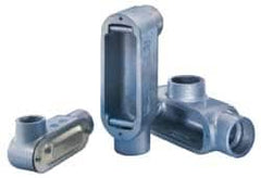 Cooper Crouse-Hinds - 1 Gang, (2) 2" Knockouts, Aluminum Rectangle Outlet Body - 10.71" Overall Height x 3.1" Overall Width x 3.41" Overall Depth - Exact Tooling