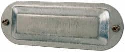 Cooper Crouse-Hinds - 1-1/4" & 1-1/2" Trade, Steel Conduit Body Cover Plate - Use with Form 5 Conduit Bodies - Exact Tooling
