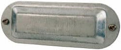 Cooper Crouse-Hinds - 1-1/4" & 1-1/2" Trade, Steel Conduit Body Cover Plate - Use with Form 5 Conduit Bodies - Exact Tooling