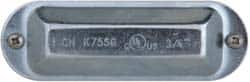 Cooper Crouse-Hinds - 3/4" Trade, Steel Conduit Body Cover Plate - Use with Form 5 Conduit Bodies - Exact Tooling