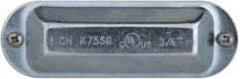 Cooper Crouse-Hinds - 3/4" Trade, Steel Conduit Body Cover Plate - Use with Form 5 Conduit Bodies - Exact Tooling