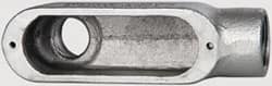 Cooper Crouse-Hinds - Form 5, LB Body, 1" Trade, Rigid Malleable Iron Conduit Body - Oval, 6.2" OAL, 12-1/2 cc Capacity, Gray - Exact Tooling