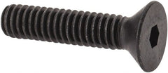 Value Collection - #12-24 UNC Hex Socket Drive, 82° Flat Screw - Alloy Steel, Black Oxide Finish, Fully Threaded, 1" OAL - Exact Tooling