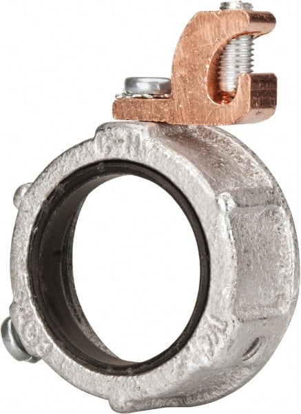 Cooper Crouse-Hinds - 1-1/4" Trade, Malleable Iron Threaded Rigid/Intermediate (IMC) Conduit Bushing - Partially Insulated - Exact Tooling
