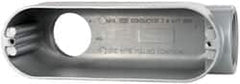 Cooper Crouse-Hinds - Form 5, LB Body, 2" Trade, IMC, Rigid Aluminum Conduit Body - Oval/Rectangle, 10.2" OAL, 71.2 cc Capacity, Silver - Exact Tooling