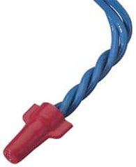Ideal - 2, 18 to 4, 10 AWG, 600 Volt, Flame Retardant, Wing Twist on Wire Connector - Red, 221°F - Exact Tooling